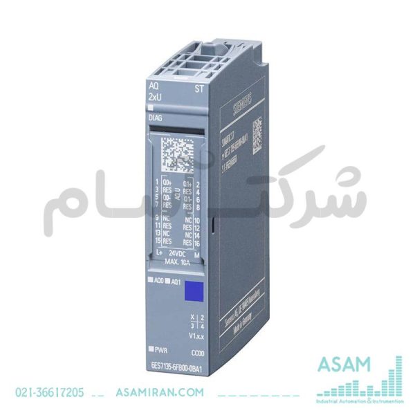 ماژول خروجی آنالوگ 2 کاناله ET200 SP زیمنس 6ES7135-6FB00-0BA1