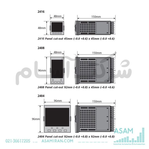 کنترلر و برنامه‌ریز دما سری 2400 برند Eurotherm - تصویر 2