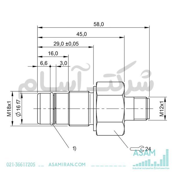 سنسور القایی مقاوم به فشار BES 516-300-S190-S4 برند Balluff