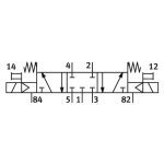 شیر برقی پنوماتیک مدل MFH-5/3G-1/4-B از Festo