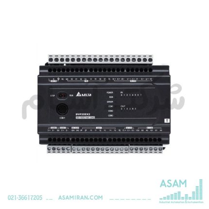 فروشگاه آسام 28 محصول PLC دلتا مدل DVP20EX200R که از سری DVP-ES میباشد، یکی از گزینههای مناسب برای اتوماسیون صنعتی است. این پی ال سی با طراحی مدرن و امکانات پیشرفته، کاربری آسان و عملکردی قابلاطمینان ارائه میدهد. در ادامه، جزئیات فنی و ویژگیهای کلیدی این محصول را به تفصیل بررسی میکنیم: ویژگیها و مشخصات فنی Delta DVP20EX200R: تعداد ورودی/خروجی دیجیتال: این دستگاه دارای 8 ورودی دیجیتال و 6 خروجی دیجیتال است و حداکثر تا 256 ورودی/خروجی دیجیتال را میتوان به آن اضافه کرد. ورودی/خروجی آنالوگ: این مدل شامل 4 ورودی و 2 خروجی آنالوگ با دقت 12 بیت است که امکان دریافت و ارسال سیگنالهای آنالوگ را فراهم میکند. پورتهای ارتباطی: مجهز به یک پورت RS-232 و دو پورت RS-485 است که امکان اتصال به شبکههای صنعتی و سایر تجهیزات اتوماسیون را فراهم میکند. ظرفیت برنامهنویسی: دارای حافظه 16KStep برای ذخیرهسازی برنامهها بوده و از ظرفیت 16000 استپ پشتیبانی میکند. RTC داخلی: ساعت داخلی (RTC) برای زمانبندی و ثبت وقایع. فرکانس انکودر: امکان اتصال به 15 انکودر با فرکانس 1 کیلوهرتز. ابعاد و طراحی: ابعاد فیزیکی: پیالسی DVP20EX200R با ابعادی کامپکت طراحی شده که برای نصب در فضاهای محدود مناسب است. این ویژگی در ترکیب با وزن کم، نصب و جایگذاری آن را تسهیل میکند. ولتاژ تغذیه: این دستگاه با ولتاژ 100 تا 240 ولت AC کار میکند و برای طیف گستردهای از کاربردها مناسب است. قابلیت برنامهنویسی: نرمافزار برنامهنویسی: برای برنامهنویسی این پی ال سی از نرمافزارهای ISPSoft و WPLSoft استفاده میشود. ISPSoft نرمافزاری جدید و مدرن است که از دیاگرام نردبانی (Ladder Diagram)، بلوکهای تابع و سایر حالتهای برنامهنویسی پشتیبانی میکند. این نرمافزار از ماژولار بودن برنامهها پشتیبانی میکند و به صرفهجویی در زمان و هزینههای توسعه پروژه کمک میکند. WPLSoft: نرمافزار سنتی برای پی ال سی دلتا که قابلیت برنامهریزی و نظارت بر مقادیر تایمر، شمارنده و رجیسترها را در زمان اجرا دارد. این نرمافزار با نسخههای مختلف سیستمعاملهای ویندوز سازگار است. مزایای استفاده از DVP20EX200R: سرعت بالا: این پی ال سی به دلیل سرعت بالای پردازش و اجرای دستورات منطقی یکی از بهترین گزینهها برای کاربردهای پیچیده صنعتی است. انعطافپذیری بالا: امکان افزایش ورودی/خروجیها و سازگاری با انواع ماژولهای اکسپنشن از جمله ماژولهای دیجیتال، آنالوگ و دما، انعطافپذیری بالایی به این دستگاه میدهد. پشتیبانی از پروتکلهای ارتباطی مختلف: این دستگاه از پروتکلهای مختلفی مانند ارتباط با درایو موتورهای AC، HMI، و کنترلرهای دما از طریق شبکه صنعتی پشتیبانی میکند. ظرفیت بالای حافظه: با داشتن ظرفیت حافظه 16KStep، این پی ال سی میتواند برنامههای پیچیده و حجیم را بدون مشکل اجرا کند. جمعبندی: PLC دلتا مدل DVP20EX200R با توجه به ویژگیهای فنی بالا، سرعت پردازش قوی، و قابلیت گسترش، گزینهای ایدهآل برای پروژههای اتوماسیون صنعتی است. این محصول به دلیل داشتن ورودی/خروجیهای آنالوگ و دیجیتال، پشتیبانی از پروتکلهای متنوع، و امکانات نرمافزاری گسترده، یکی از محبوبترین انتخابها در صنایع مختلف محسوب میشود. در صورت نیاز به این محصول، میتوانید از طریق سایت فروشگاه آسام اقدام به سفارش کنید و از خدمات سریع و مطمئن ما بهرهمند شوید.
