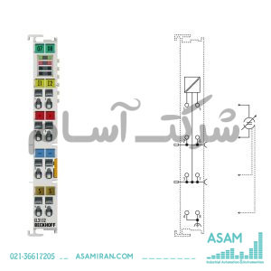 ترمینال EL3152 برند Beckhoff | ورودی آنالوگ دو کاناله EtherCAT، جریان 4 تا 20 میلی آمپر، 16 بیت، تک‌پایه‌ای