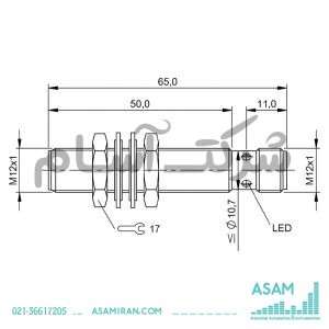 سنسور مجاورتی القایی BALLUFF | مدل BES01ZN | BES M12MI-PSH80B-S04G