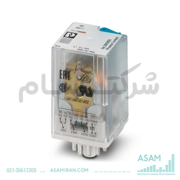 رله تک کاناله فونیکس REL-OR3/LDP-24DC/3X21 مدل 2903693