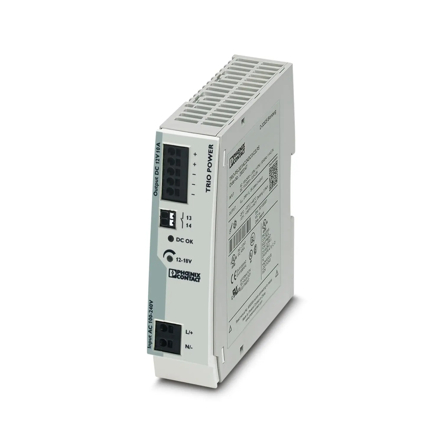 پاور ساپلای فونیکس کنتاکت 12 ولت 10 آمپر مدل TRIO-PS-2G/1AC/12DC/10 (کد 2903158) 1 TRIO-PS-2G/1AC/12DC/10